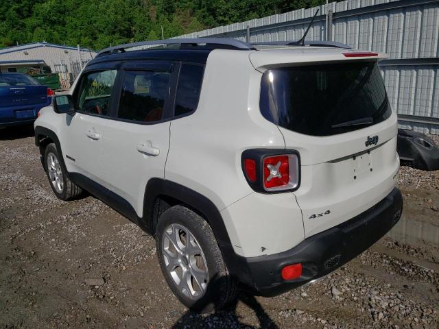 ZACCJBDB0HPG43164 - 2017 JEEP RENEGADE LIMITED WHITE photo 3