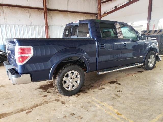 1FTFW1CVXAKA58418 - 2010 FORD F150 SUPERCREW BLUE photo 3