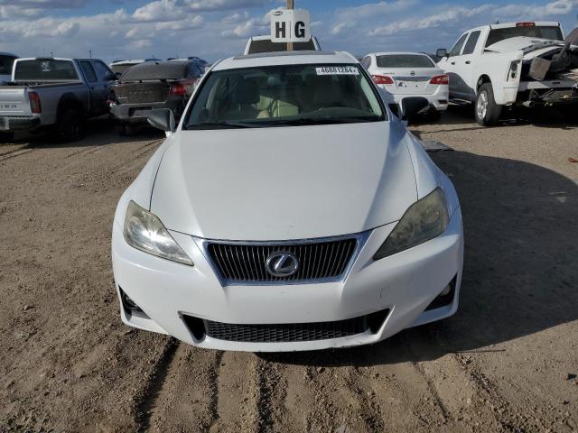 JTHBF5C25C5168837 - 2012 LEXUS IS 250 WHITE photo 5