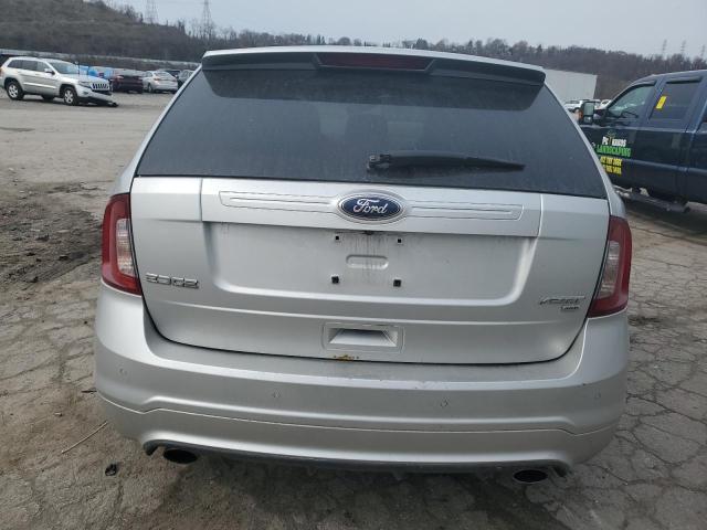 2FMDK4AK3BBB38308 - 2011 FORD EDGE SPORT SILVER photo 6