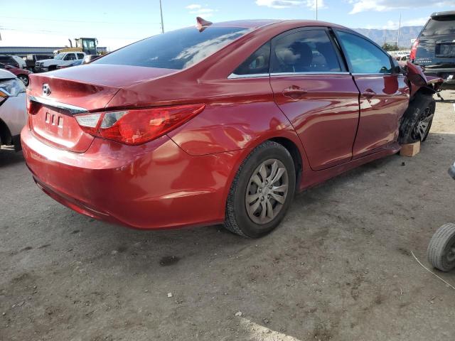 5NPEB4AC0BH280430 - 2011 HYUNDAI SONATA GLS RED photo 3