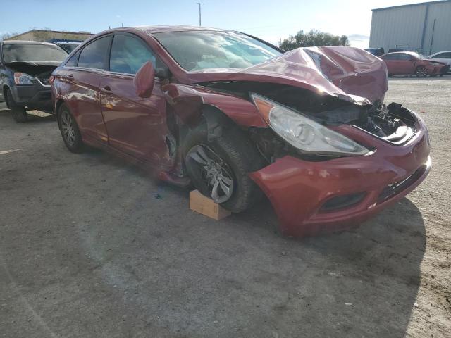 5NPEB4AC0BH280430 - 2011 HYUNDAI SONATA GLS RED photo 4