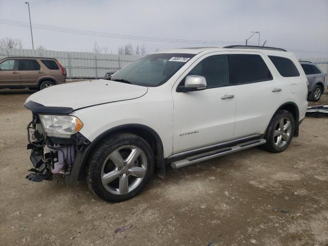 1C4RDJEGXDC512232 - 2013 DODGE DURANGO CITADEL WHITE photo 1