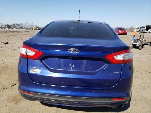 3FA6P0H73GR253157 - 2016 FORD FUSION SE BLUE photo 6