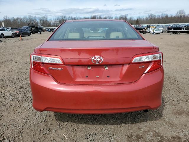 4T4BF1FK1ER379761 - 2014 TOYOTA CAMRY L RED photo 6