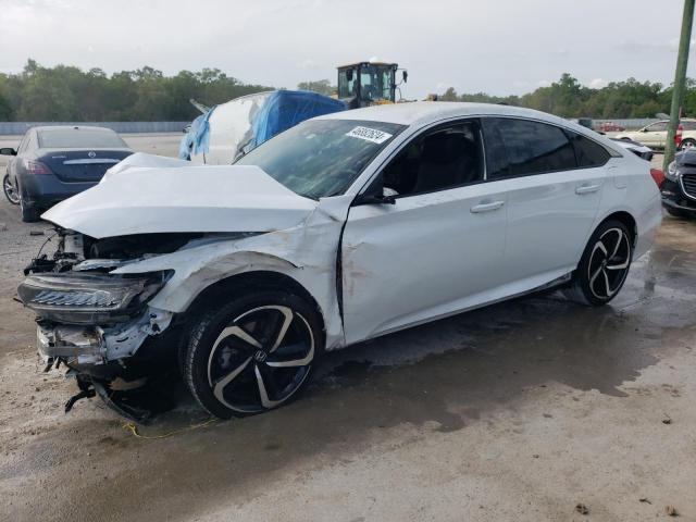 1HGCV1F32MA079288 - 2021 HONDA ACCORD SPORT WHITE photo 1