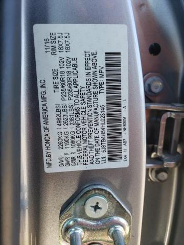 5J8TB4H54HL023145 - 2017 ACURA RDX TECHNOLOGY SILVER photo 13