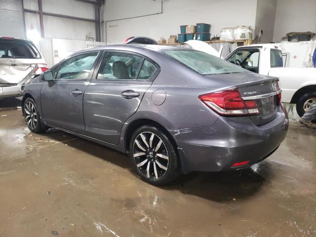 19XFB2F92EE002241 - 2014 HONDA CIVIC EXL GRAY photo 2