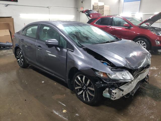 19XFB2F92EE002241 - 2014 HONDA CIVIC EXL GRAY photo 4