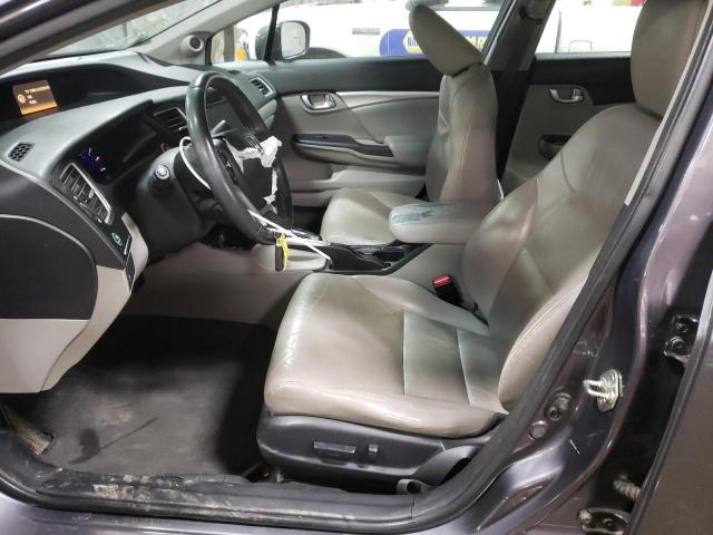 19XFB2F92EE002241 - 2014 HONDA CIVIC EXL GRAY photo 7