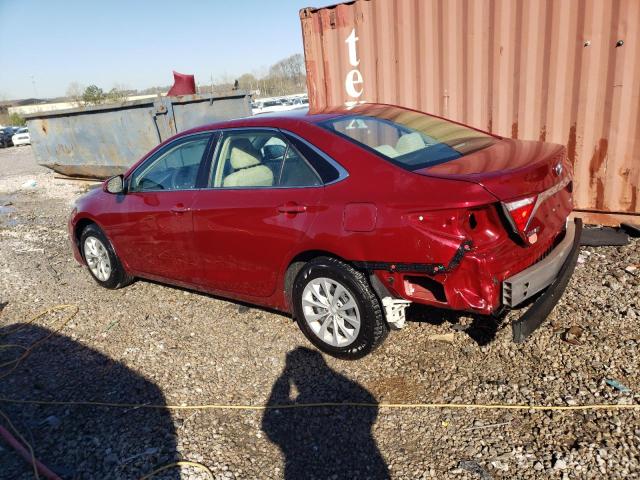 4T1BF1FK7GU543480 - 2016 TOYOTA CAMRY LE RED photo 2