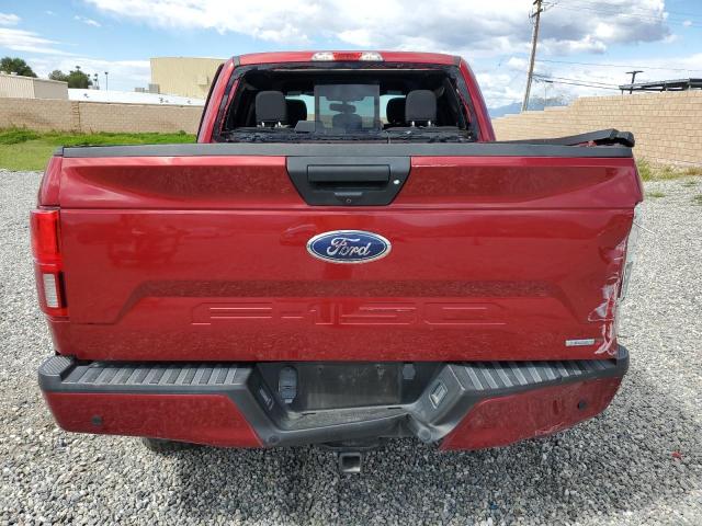 1FTEW1CP6KKC14081 - 2019 FORD F150 SUPERCREW RED photo 6