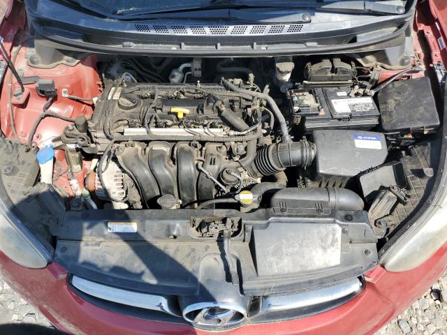 KMHDH4AE5BU148471 - 2011 HYUNDAI ELANTRA GLS RED photo 11