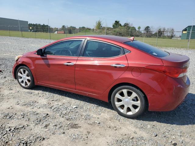 KMHDH4AE5BU148471 - 2011 HYUNDAI ELANTRA GLS RED photo 2