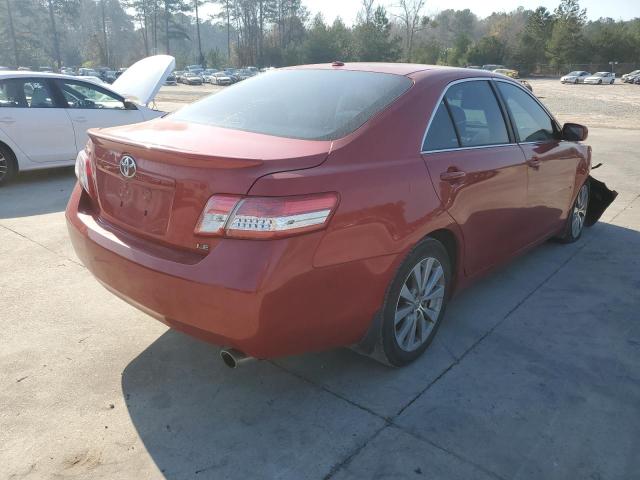 4T4BF3EK9BR166971 - 2011 TOYOTA CAMRY BASE RED photo 3