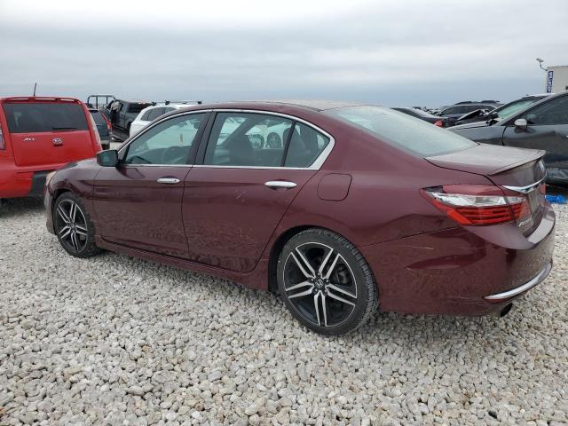 1HGCR2F56GA110784 - 2016 HONDA ACCORD SPORT MAROON photo 2