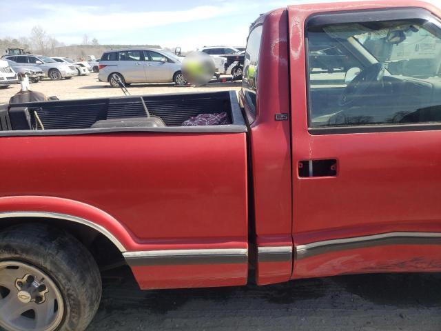 1GCCS14X7TK129172 - 1996 CHEVROLET S TRUCK S10 RED photo 10