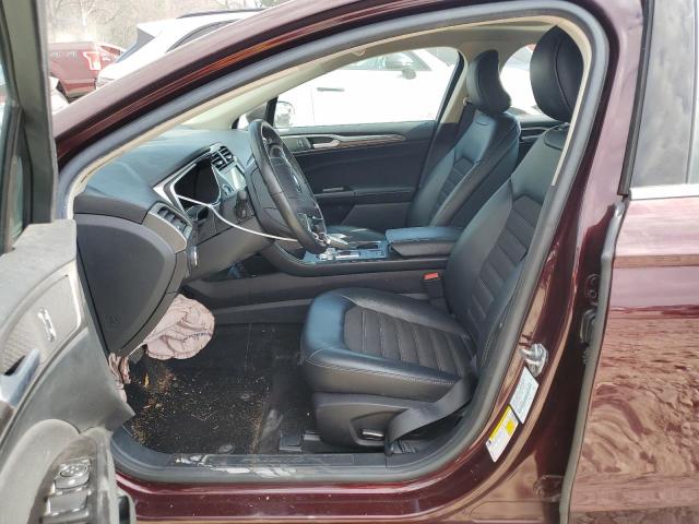 3FA6P0H73HR194256 - 2017 FORD FUSION SE MAROON photo 7