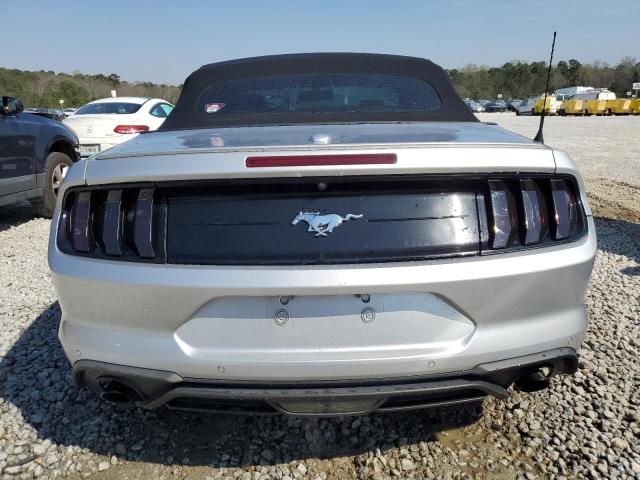1FATP8UH2J5139094 - 2018 FORD MUSTANG SILVER photo 6