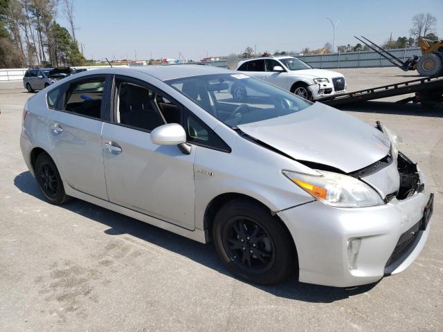 JTDKN3DU5F1885100 - 2015 TOYOTA PRIUS SILVER photo 4