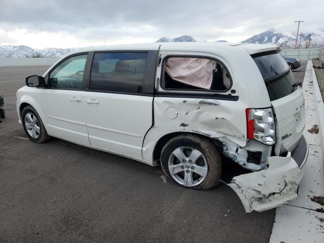 2C4RDGBG3DR763589 - 2013 DODGE GRAND CARA SE WHITE photo 2