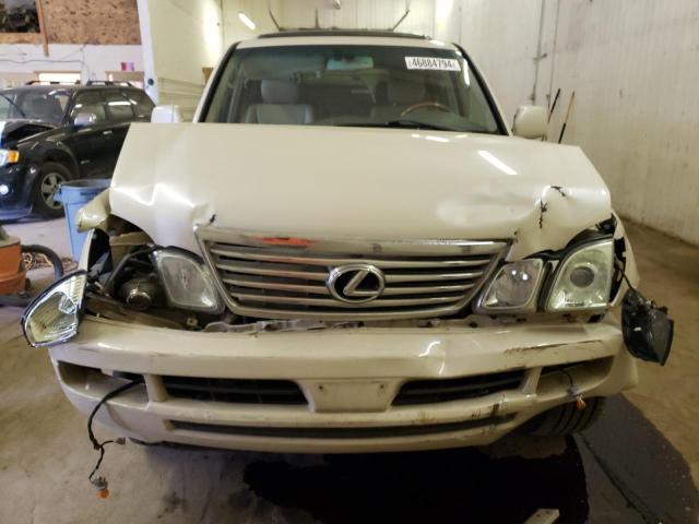 JTJHT00W664016992 - 2006 LEXUS LX 470 CREAM photo 5