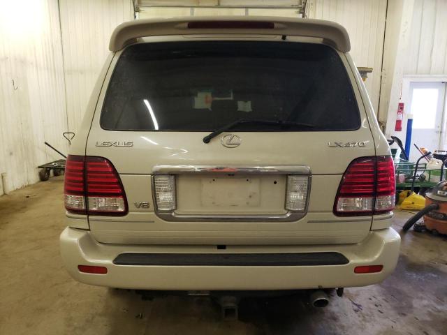 JTJHT00W664016992 - 2006 LEXUS LX 470 CREAM photo 6