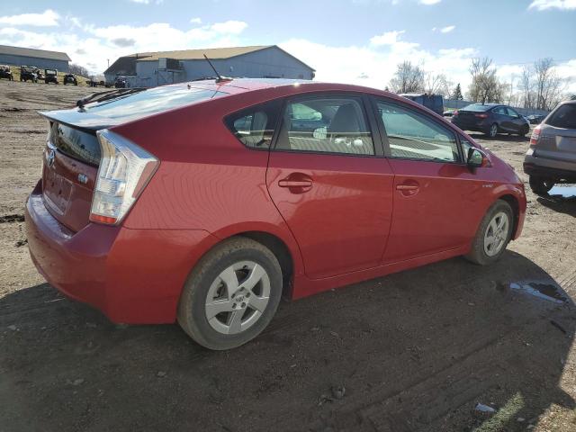 JTDKN3DU0A0120973 - 2010 TOYOTA PRIUS RED photo 3