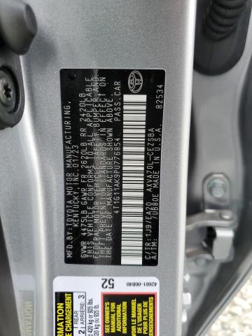 4T1G11AK9PU776854 - 2023 TOYOTA CAMRY SE NIGHT SHADE SILVER photo 12