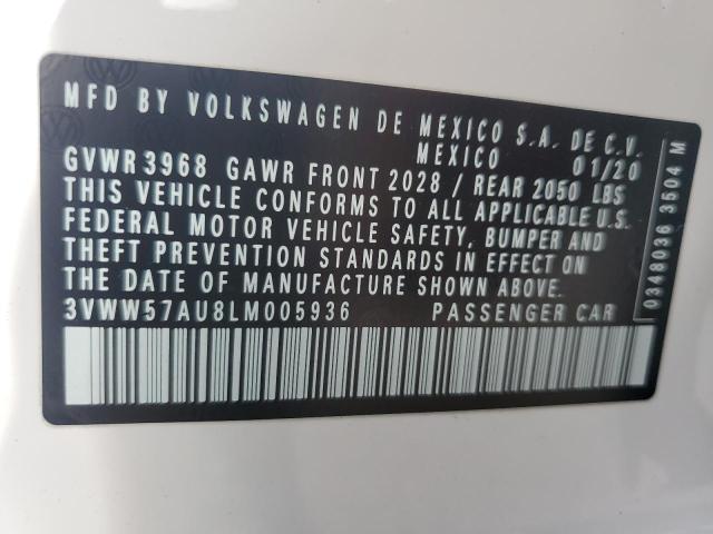 3VWW57AU8LM005936 - 2020 VOLKSWAGEN GOLF WHITE photo 13