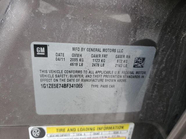 1G1ZE5E74BF341065 - 2011 CHEVROLET MALIBU LTZ BROWN photo 12