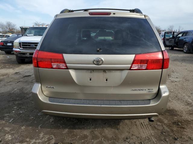 5TDBA22C24S009097 - 2004 TOYOTA SIENNA XLE GOLD photo 6