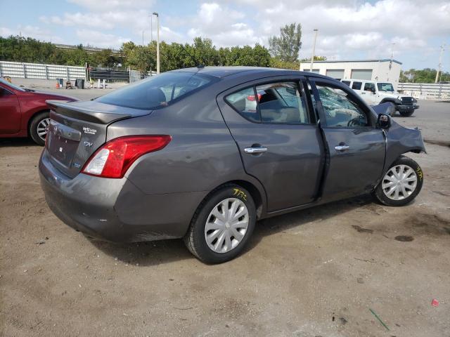 3N1CN7APXEL819789 - 2014 NISSAN VERSA S GRAY photo 3