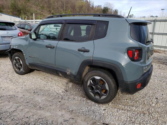 ZACCJBAB8HPE67775 - 2017 JEEP RENEGADE SPORT GRAY photo 2