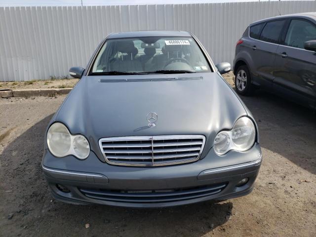 WDBRF92H17F913174 - 2007 MERCEDES-BENZ C 280 4MATIC BLUE photo 5