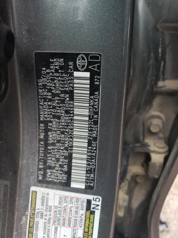 2T1KR32E95C344688 - 2005 TOYOTA COROLLA MA XR GRAY photo 12