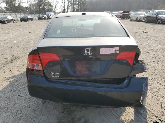 1HGFA16928L063261 - 2008 HONDA CIVIC EXL BLACK photo 6