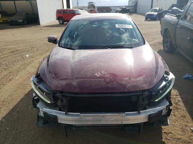 19XZE4F56KE004986 - 2019 HONDA INSIGHT EX MAROON photo 5