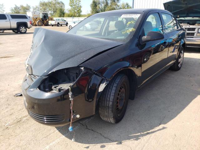 1G1AL58F787105888 - 2008 CHEVROLET COBALT LT BLACK photo 2