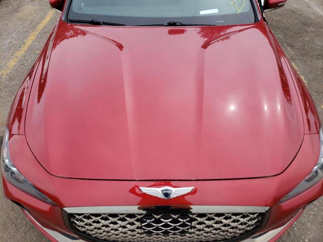 KMTG44LA6KU026582 - 2019 GENESIS G70 PRESTIGE RED photo 11