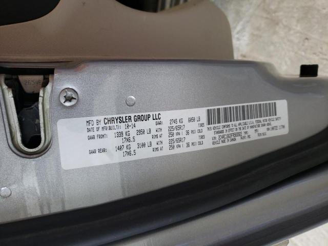 2C4RC1BG3FR583922 - 2015 CHRYSLER TOWN & COU TOURING 银色 照片 14