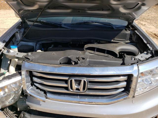 5FNYF3H53CB011910 - 2012 HONDA PILOT EXL SILVER photo 12