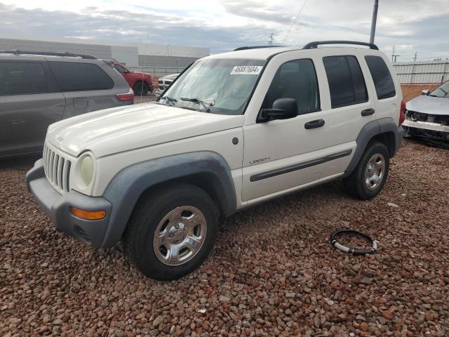 1J4GL48K04W238009 - 2004 JEEP LIBERTY SPORT WHITE photo 1