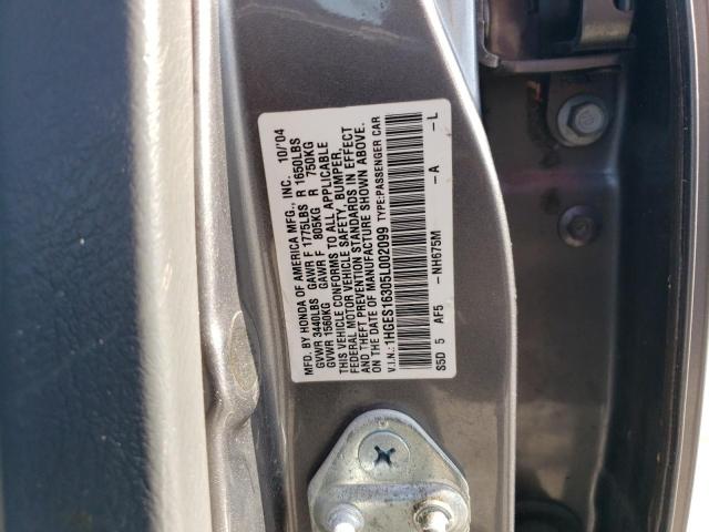 1HGES16305L002099 - 2005 HONDA CIVIC DX VP Boz foto 12