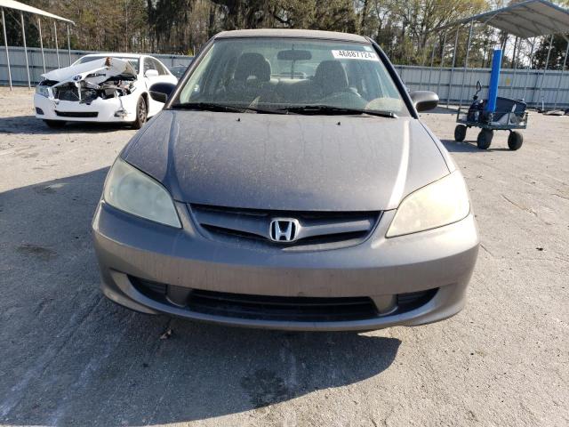 1HGES16305L002099 - 2005 HONDA CIVIC DX VP GRAY photo 5