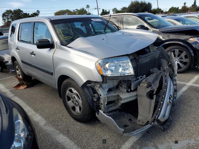 5FNYF3H28AB014630 - 2010 HONDA PILOT LX SILVER photo 4