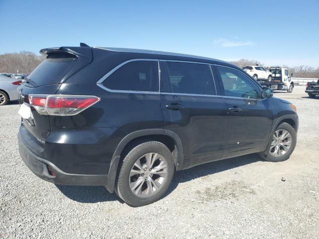 5TDJKRFH3ES044451 - 2014 TOYOTA HIGHLANDER XLE BLACK photo 3
