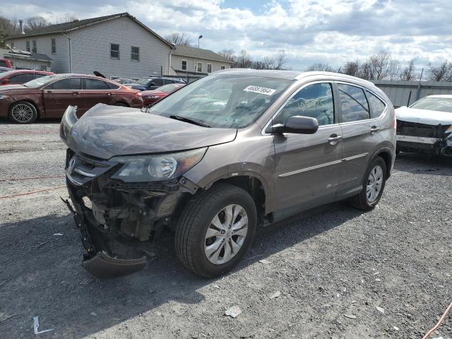 5J6RM4H74EL005450 - 2014 HONDA CR-V EXL GRAY photo 2