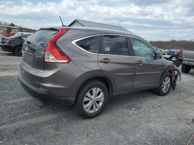 5J6RM4H74EL005450 - 2014 HONDA CR-V EXL GRAY photo 3