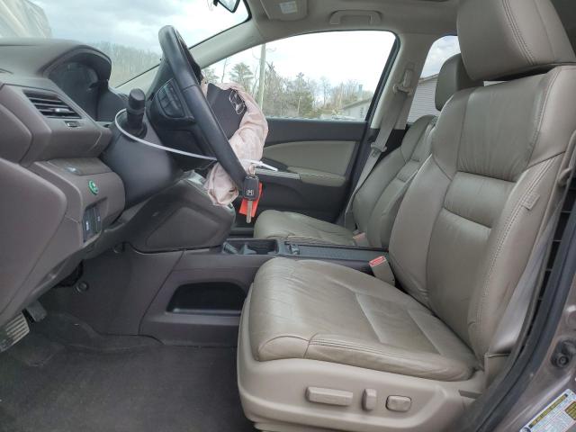 5J6RM4H74EL005450 - 2014 HONDA CR-V EXL GRAY photo 7